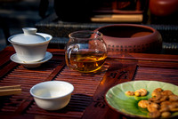 Our oolong tea, prepared for us during a Tea Ceremony.